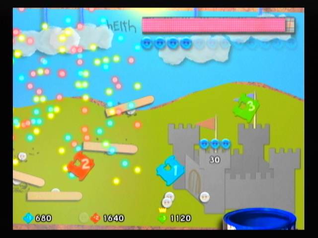 Defend Your Castle (Wii) screenshot: Kabooom!