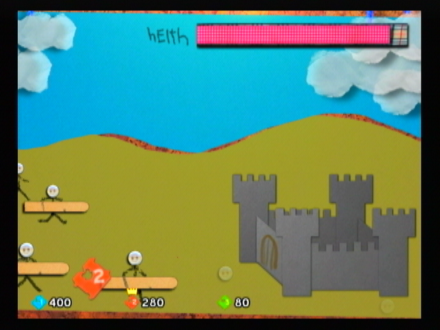 Defend Your Castle (Wii) screenshot: The battering rams draw near.