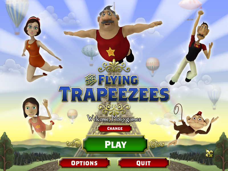 The Flying Trapeezees (Windows) screenshot: Title screen