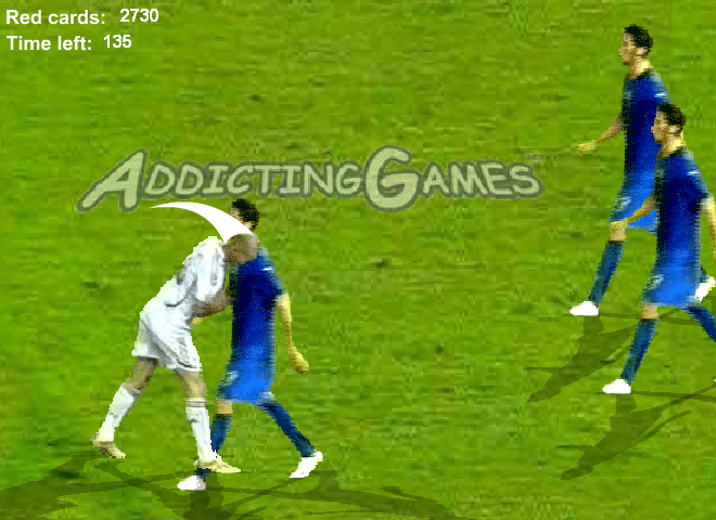 Zidane Head Butt Game (Browser) screenshot: Take this!