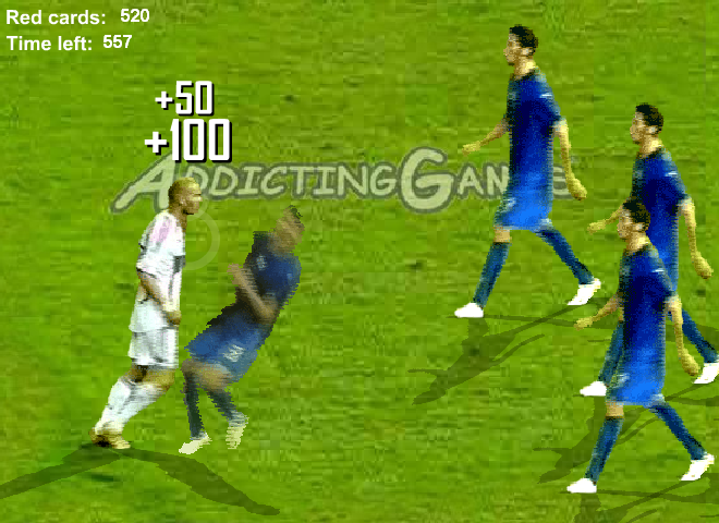 Zidane Head Butt Game (Browser) screenshot: What did you say?