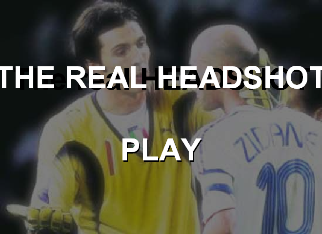Zidane Head Butt Game (Browser) screenshot: Opening screen