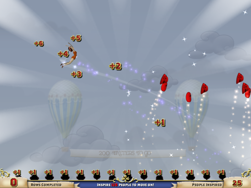 The Flying Trapeezees (Windows) screenshot: Collecting hats