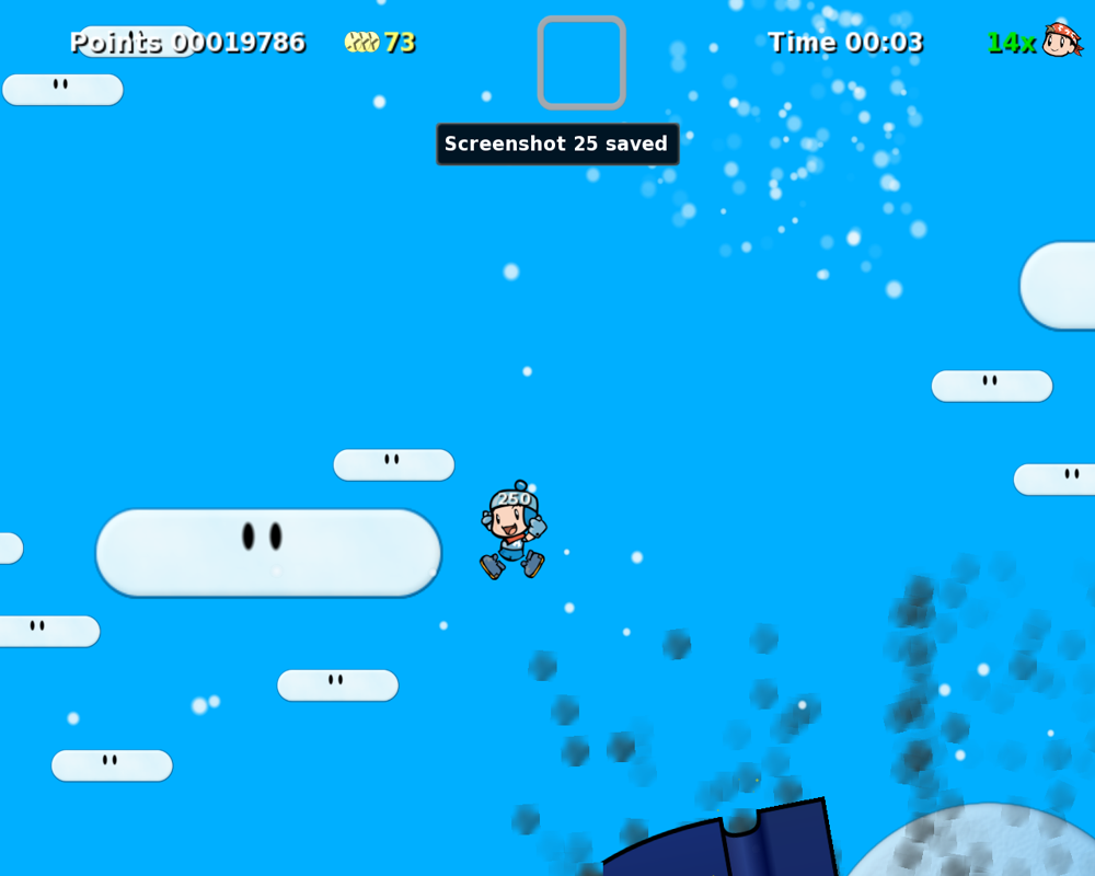 Secret Maryo Chronicles (Linux) screenshot: which you can also kill by jumping on it. (v1.5)
