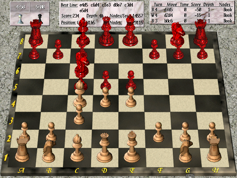 Chess Wars: A Medieval Fantasy (DOS) screenshot: The game look can be changed at the main menu.