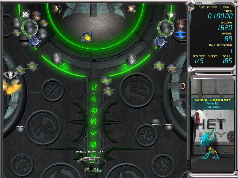 Ricochet Infinity (Windows) screenshot: I've got a shield expander.
