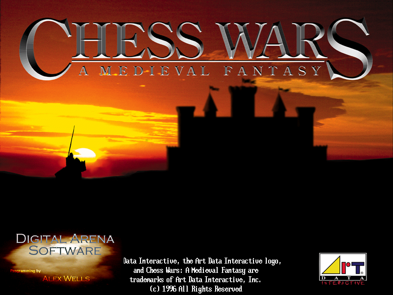 Chess Wars: A Medieval Fantasy (DOS) screenshot: Title screen