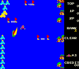 Mermaid (Arcade) screenshot: I fell off