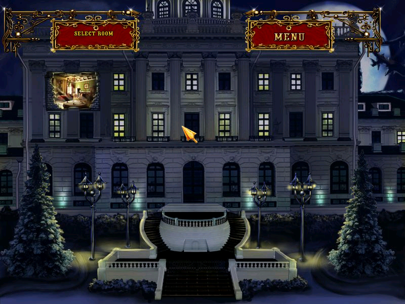 The Unicorn Castle (Windows) screenshot: Castle room map