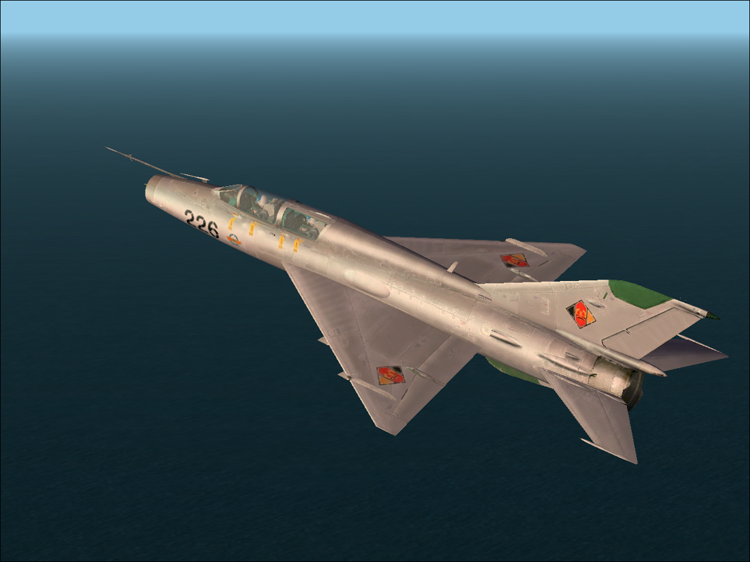 MiG-21 Interceptor (Windows) screenshot: GDR Air Force MiG-21UM