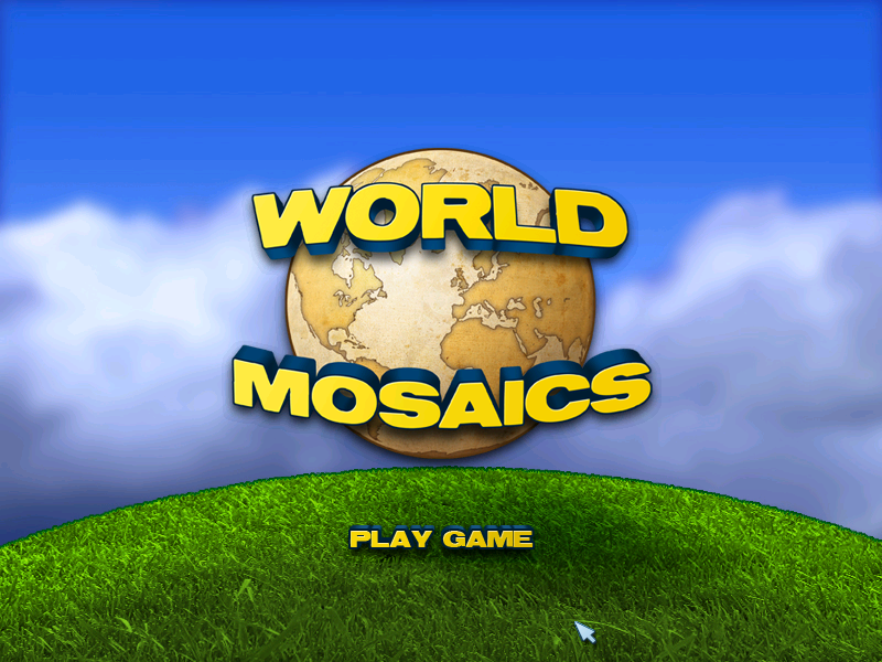 World Mosaics (Windows) screenshot: Title screen