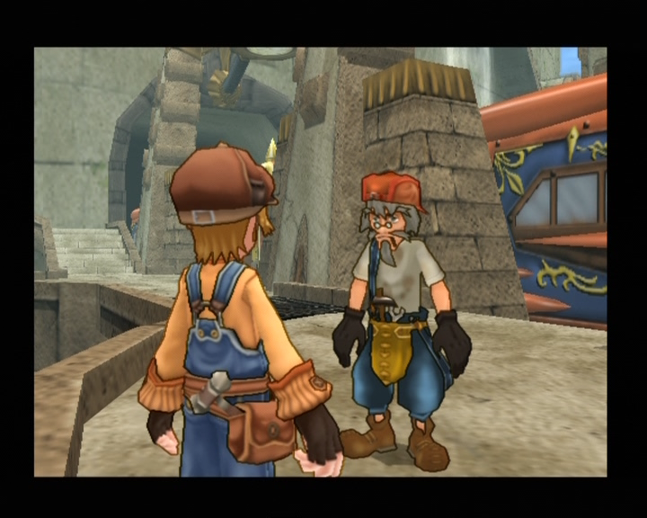 Dark Cloud 2 (PlayStation 2) screenshot: Cedric will accompany you wherever you go on your travels.