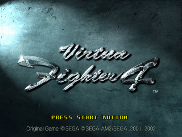 Virtua Fighter 4 (PlayStation 2) screenshot: Title screen
