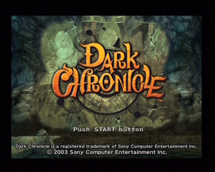 Dark Cloud 2 (PlayStation 2) screenshot: Title screen (PAL version)