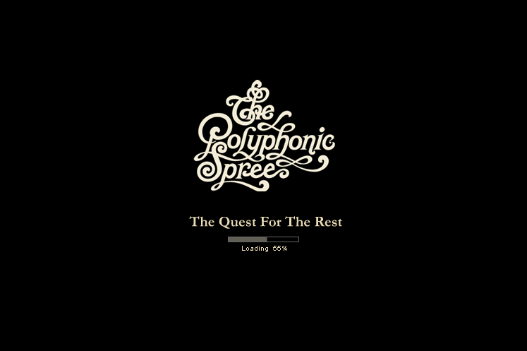 The Polyphonic Spree: The Quest for the Rest (Browser) screenshot: Loading screen