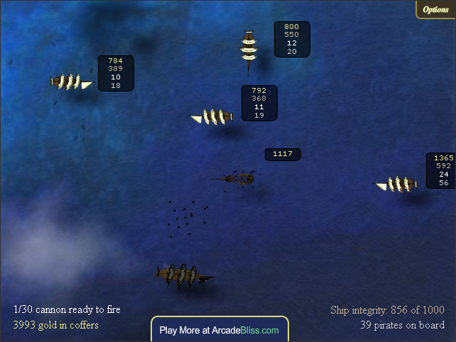 Treasure of Cutlass Reef (Browser) screenshot: There coming out of the woodwork now!