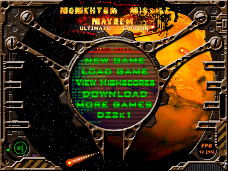 Screenshot of Momentum Missile Mayhem 2 (Browser, 2007) - MobyGames