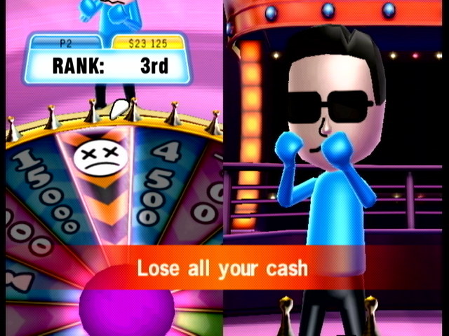 TV Show King (Wii) screenshot: The worst fate on any game show.