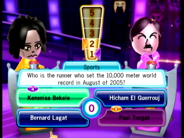TV Show King (Wii) screenshot: Final round.