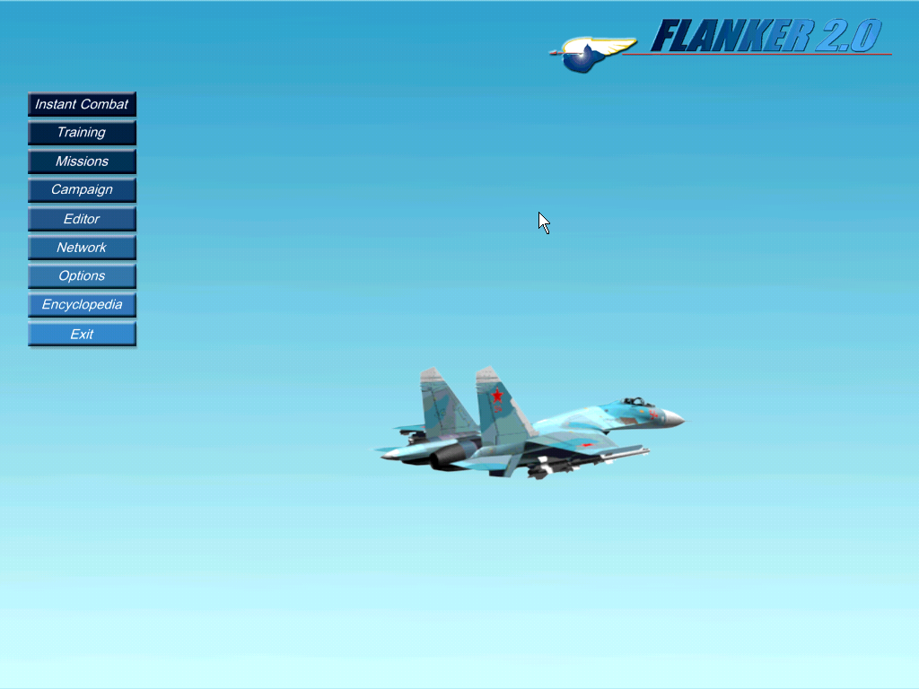 Flanker 2.0 (Windows) screenshot: Main menu