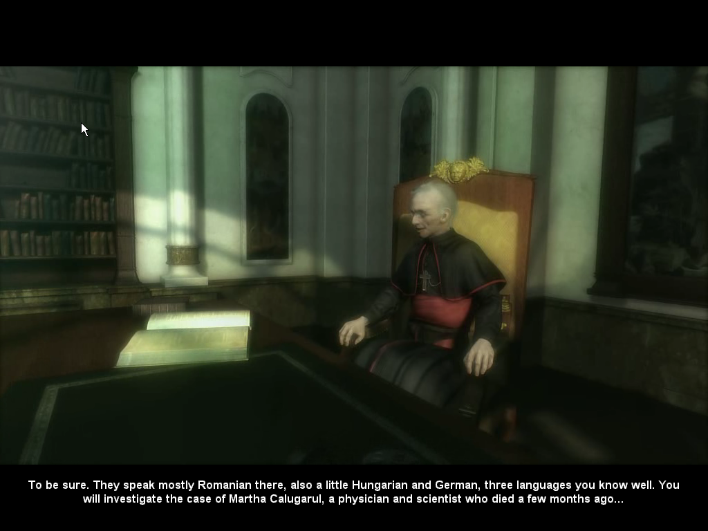 Dracula 3: The Path of the Dragon (Windows) screenshot: Intro - The Monsignor