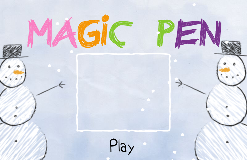 Magic Pen (Browser) screenshot: Title screen