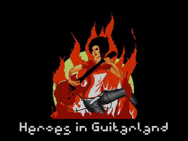Heroes in Guitarland (Windows) screenshot: Title screen