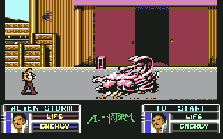 Alien Storm (Commodore 64) screenshot: Alien Boss #1