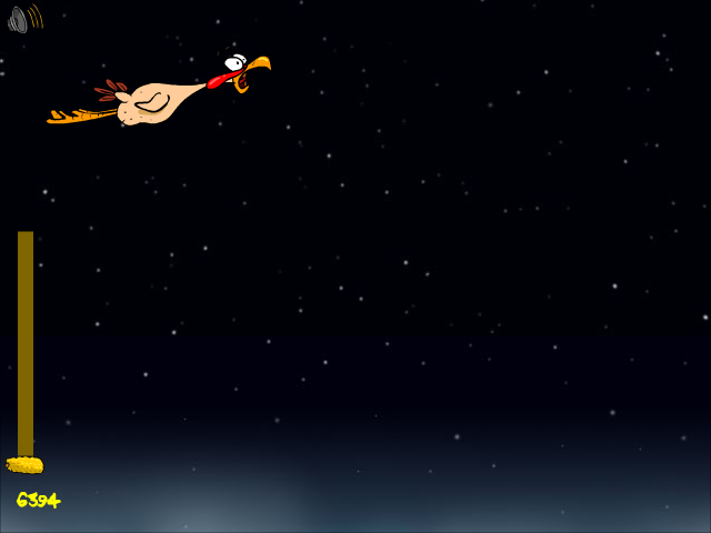 Turkey-Fling (Browser) screenshot: It's a bird...it's a plannnneee...wait, it is a bird