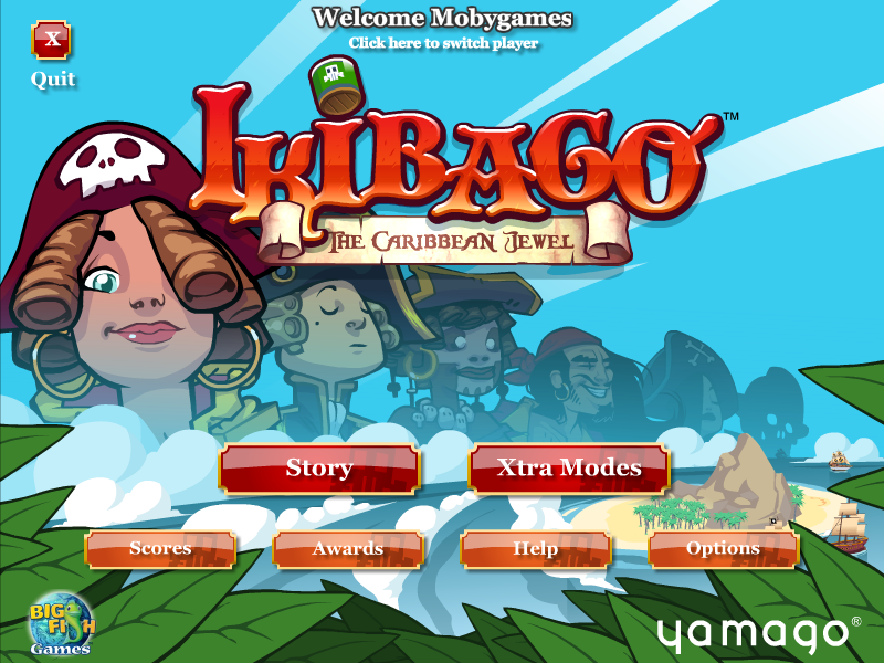 Ikibago: The Caribbean Jewel (Windows) screenshot: Main menu