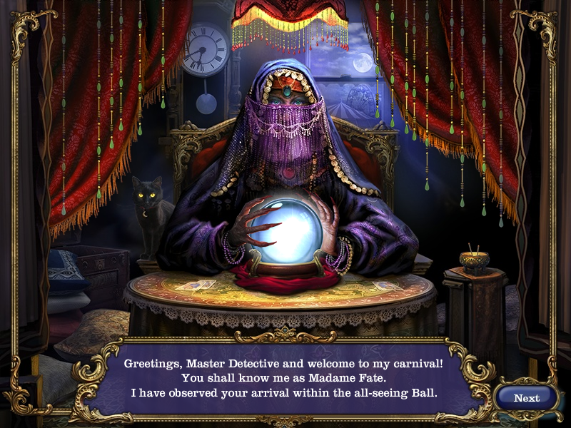 Mystery Case Files: Madame Fate (Windows) screenshot: Fortune teller