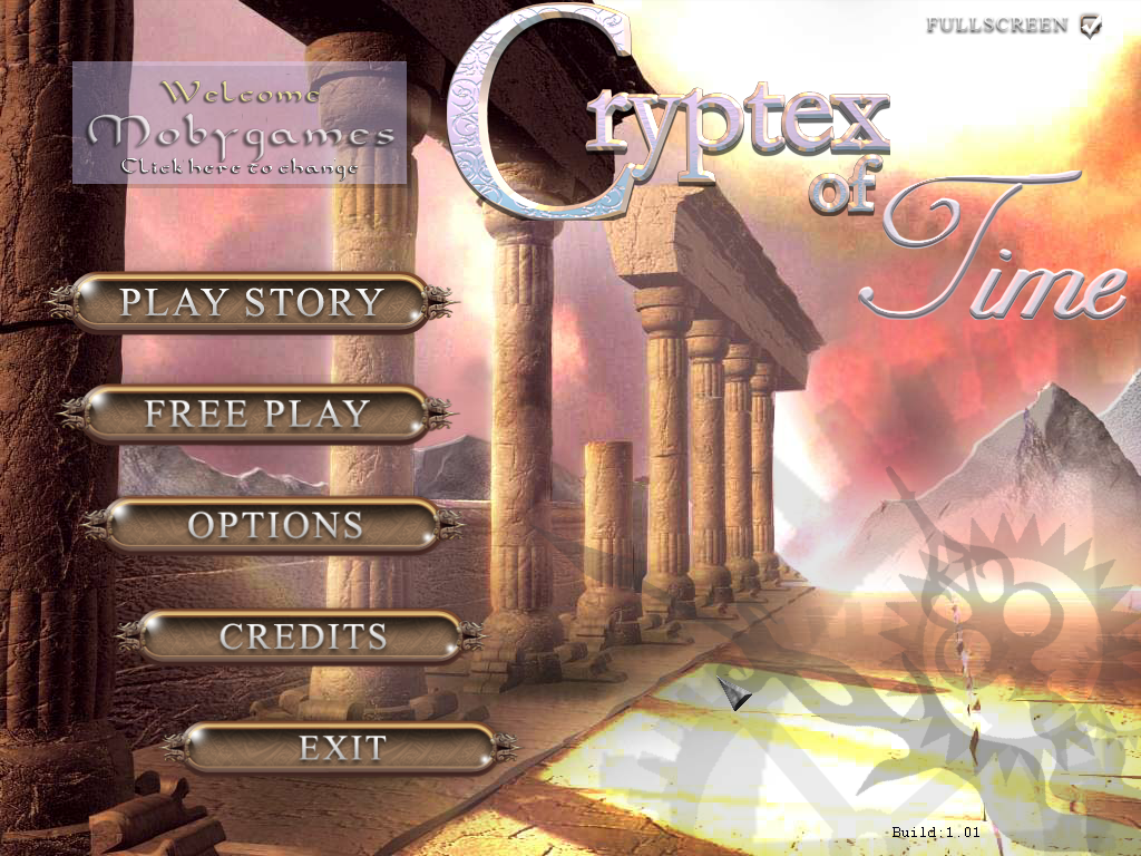 Cryptex of Time (Windows) screenshot: Main menu