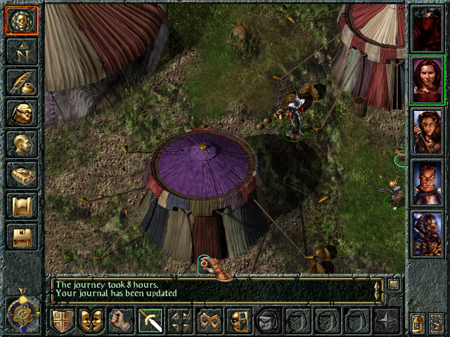 Baldur's Gate (Windows) screenshot: The Nashkel Carnival has set up their tents