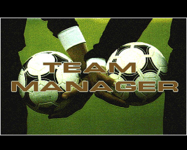 Soccer Team Manager (Amiga) screenshot: Title screen