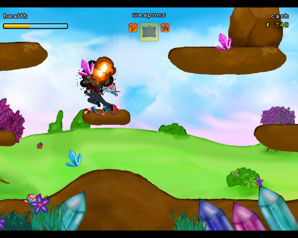 Assault on Planet Equidon (Windows) screenshot: A suicide pony explodes in my face!