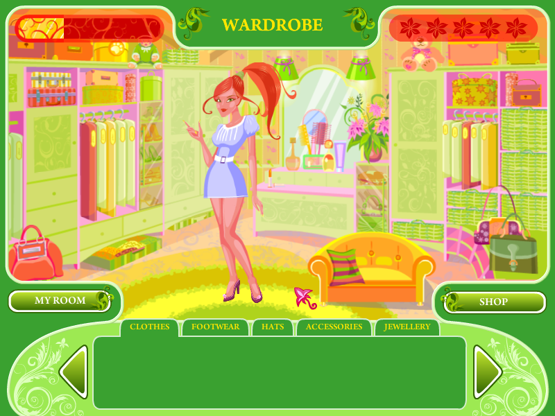 Fashion Apprentice (Windows) screenshot: Wardrobe