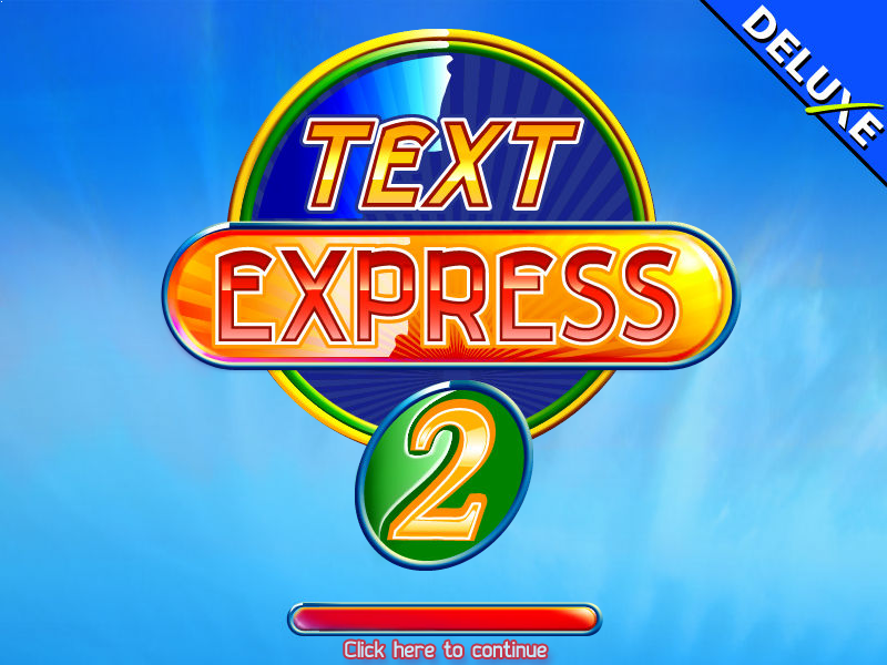 Text Express 2 (Windows) screenshot: Loading screen