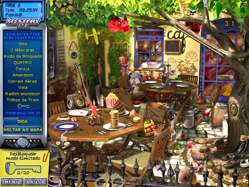 Mystery P.I.: The Lottery Ticket (Windows) screenshot: Café