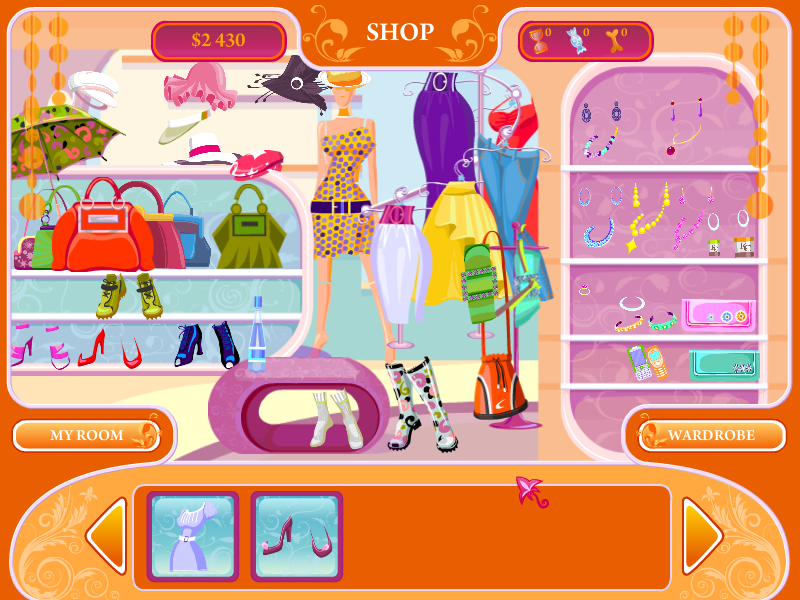 Fashion Apprentice (Windows) screenshot: Shop