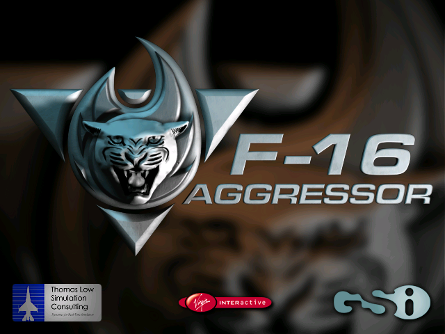 F-16 Aggressor (Windows) screenshot: Title screen