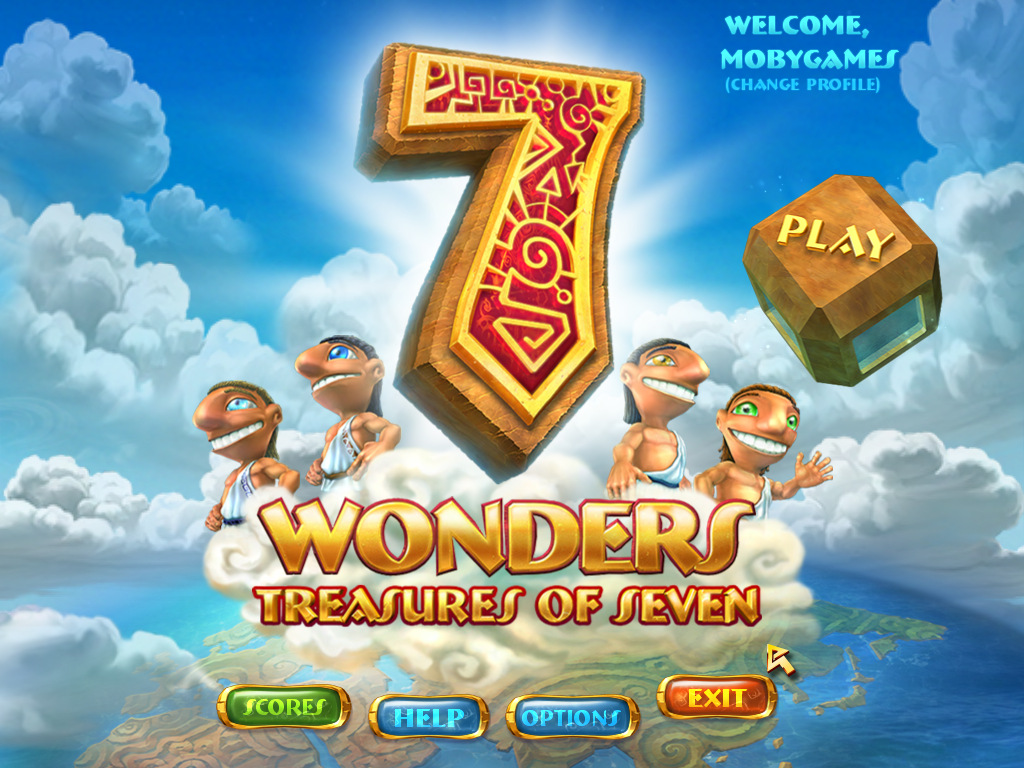 7 Wonders: Treasures of Seven (Windows) screenshot: Main menu