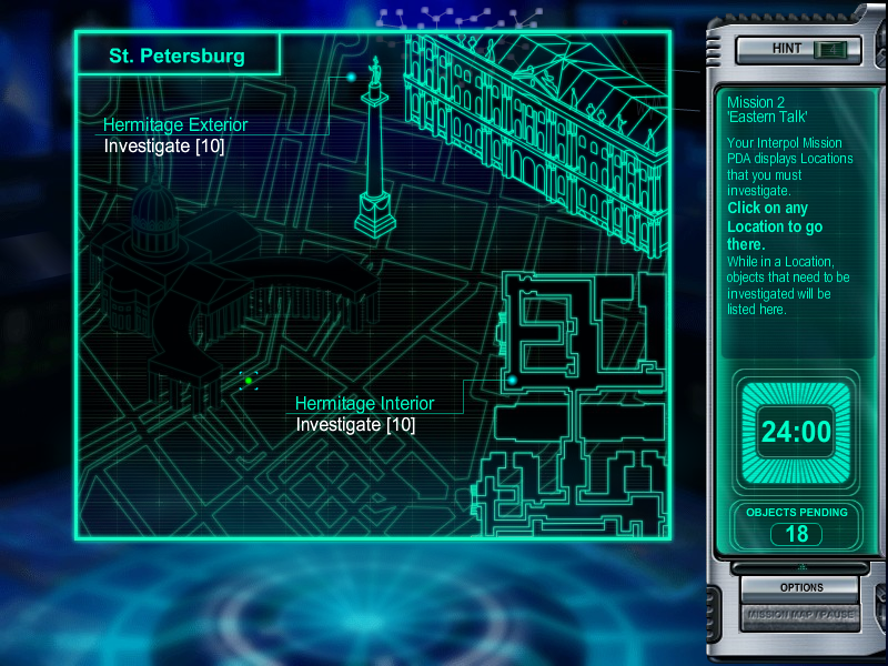 Interpol 2: Most Wanted (Windows) screenshot: St. Petersburg