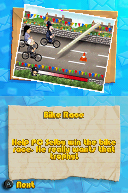 Postman Pat (Nintendo DS) screenshot: Bike Race introduction