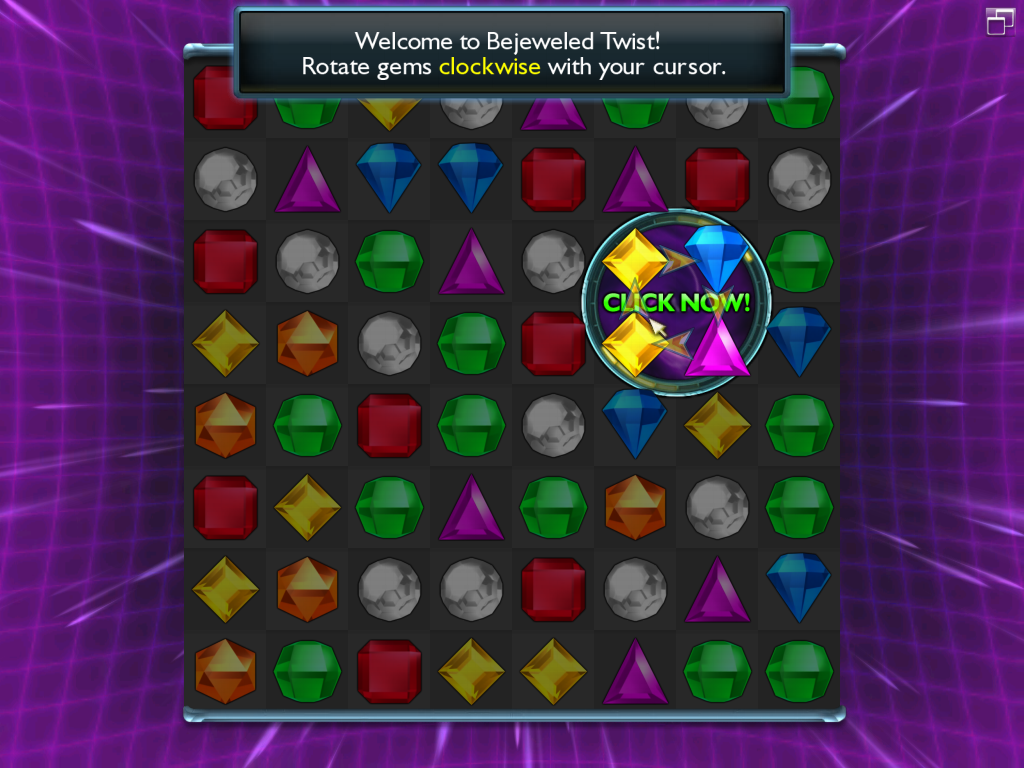 Bejeweled: Twist (Windows) screenshot: Tutorial