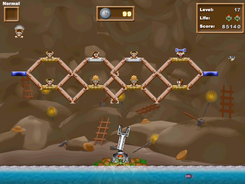 Cactus Bruce and the Corporate Monkeys (Windows) screenshot: Level 17