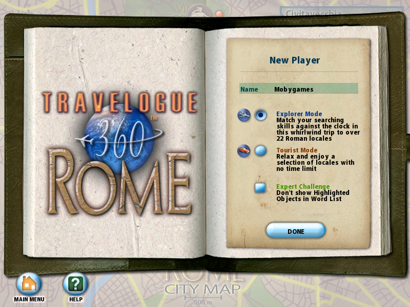 Rome: Curse of the Necklace (Windows) screenshot: Mode selection