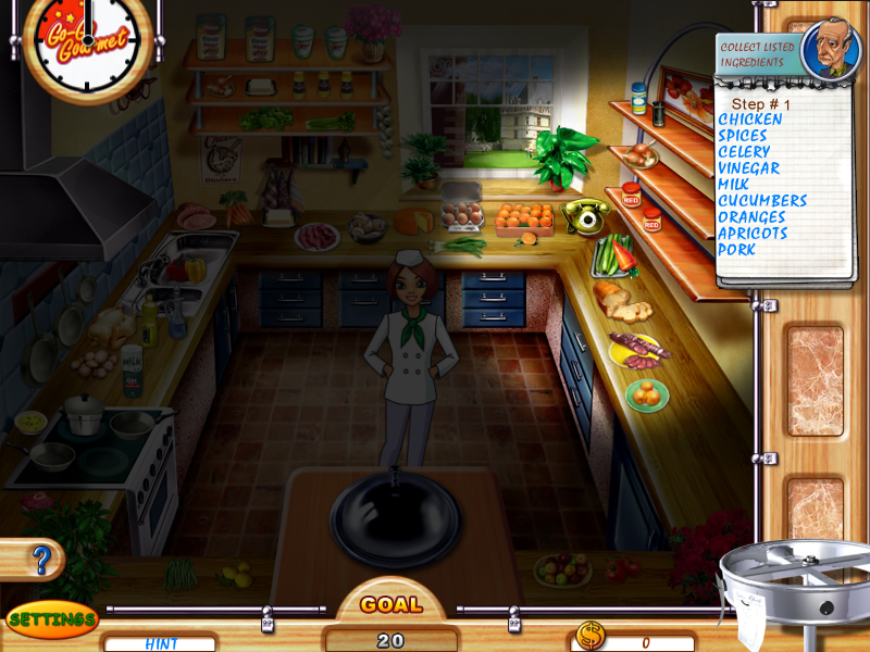 Go-Go Gourmet (Windows) screenshot: Bonus level