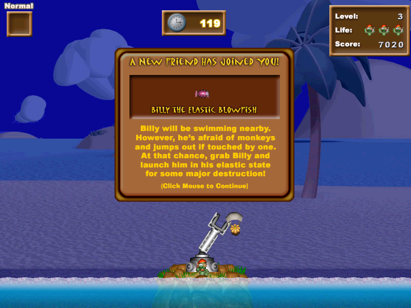 Cactus Bruce and the Corporate Monkeys (Windows) screenshot: New power-up/friend