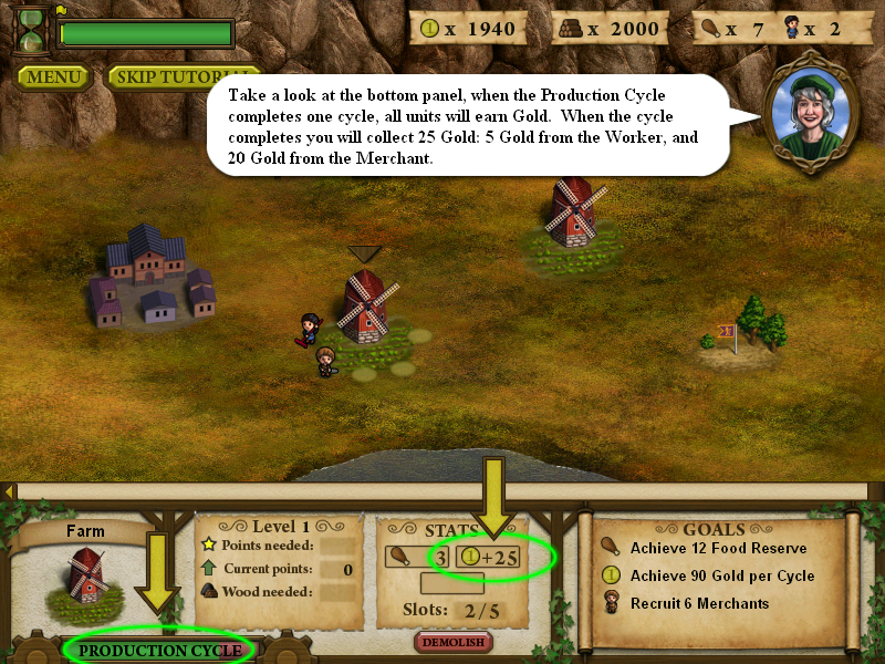 Forgotten Lands: First Colony (Windows) screenshot: The merchant unit