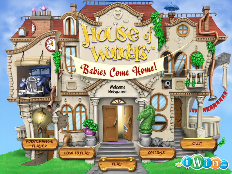 House of Wonders: Babies Come Home (Windows) screenshot: Main menu